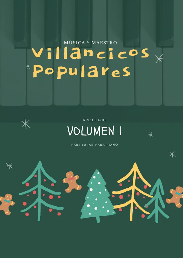 Portada de Villancicos Populares I: Partituras para Piano